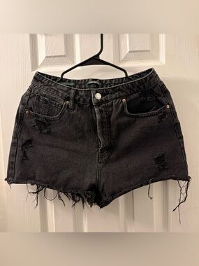 Wild Fable Black Super High Rise Cutoff Shorts Size 6